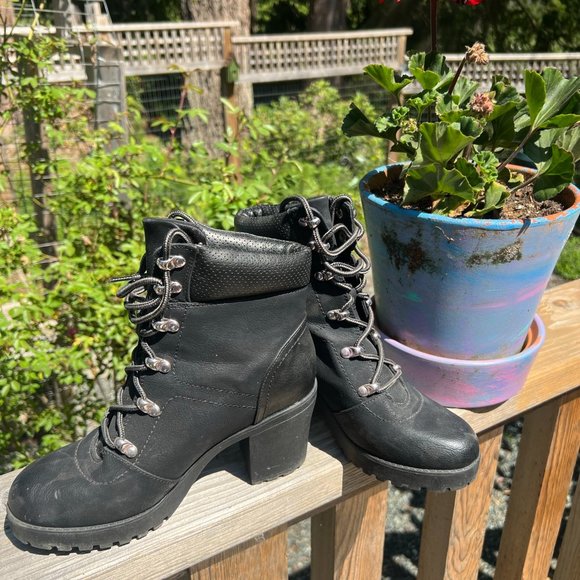 Vegan Leather Booties - Size 7 - 7 1/2 - Picture 1 of 3